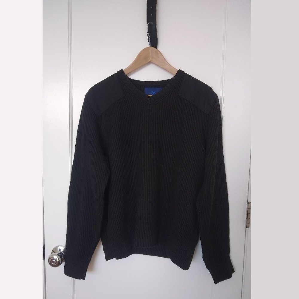 Martin+Osa Black V-Neck Sweater (Medium)